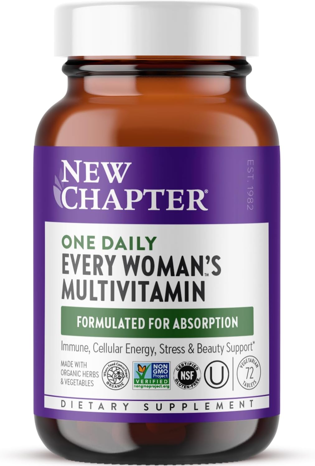New Chapter Women's One Daily Multivitamin, 72 Tablets