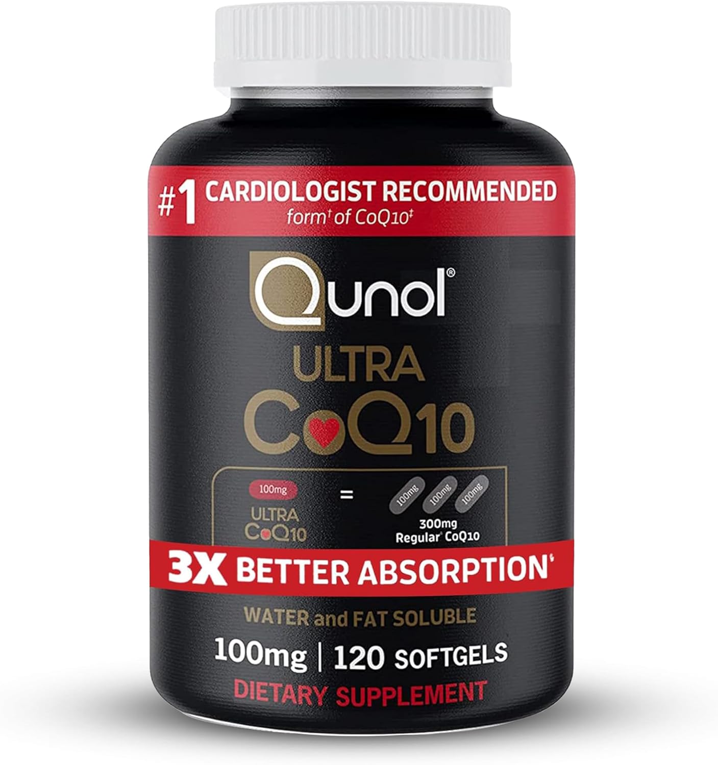 Qunol, Ultra CoQ10 100mg, 120 Softgels