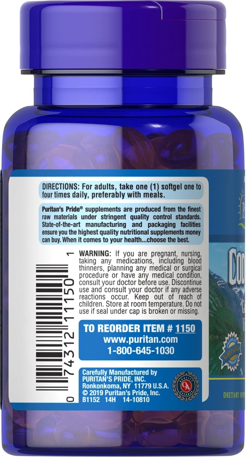 Puritan's Pride, Cod Liver Oil, 100 Softgels