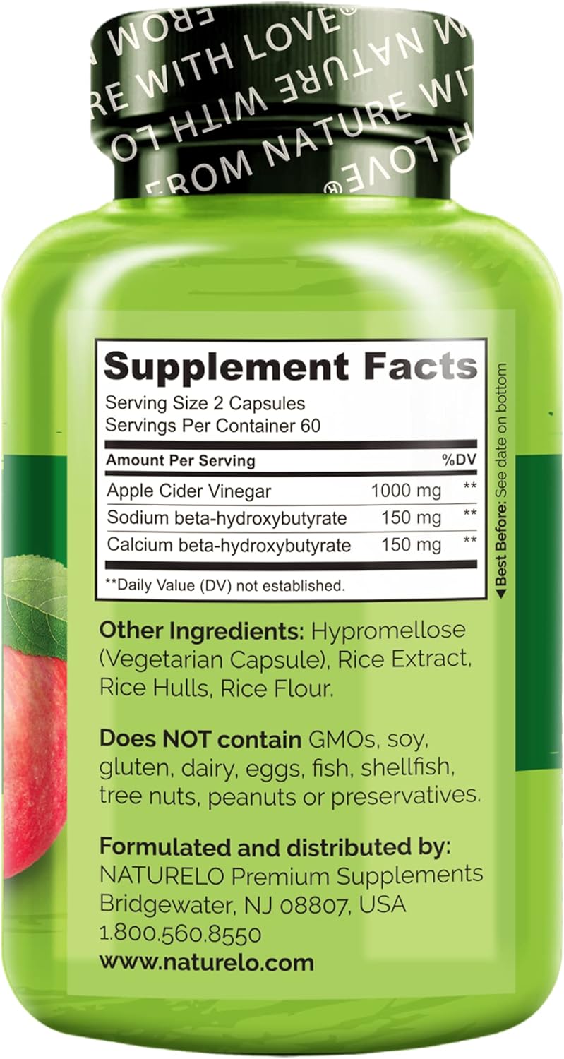 NATURELO, Apple Cider Vinegar, Ingredients