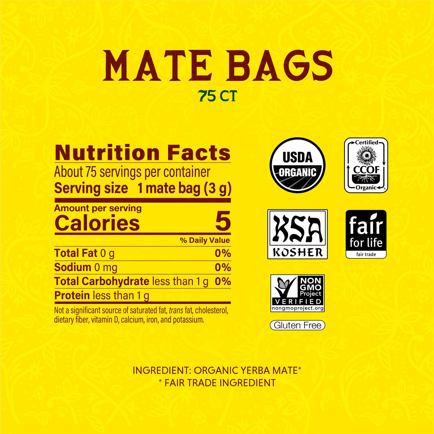 Guayakí Organic Yerba Mate, 75 Tea Bags - Image 2