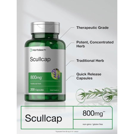Horbäach, Scullcap 800 mg, Features