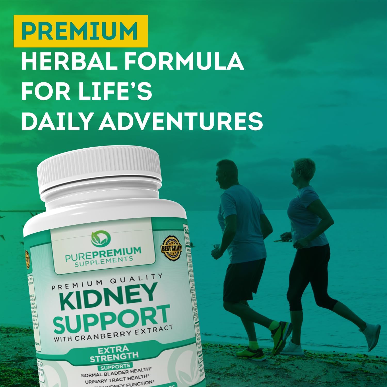 PurePremium, Kidney Support, 120 Capsules