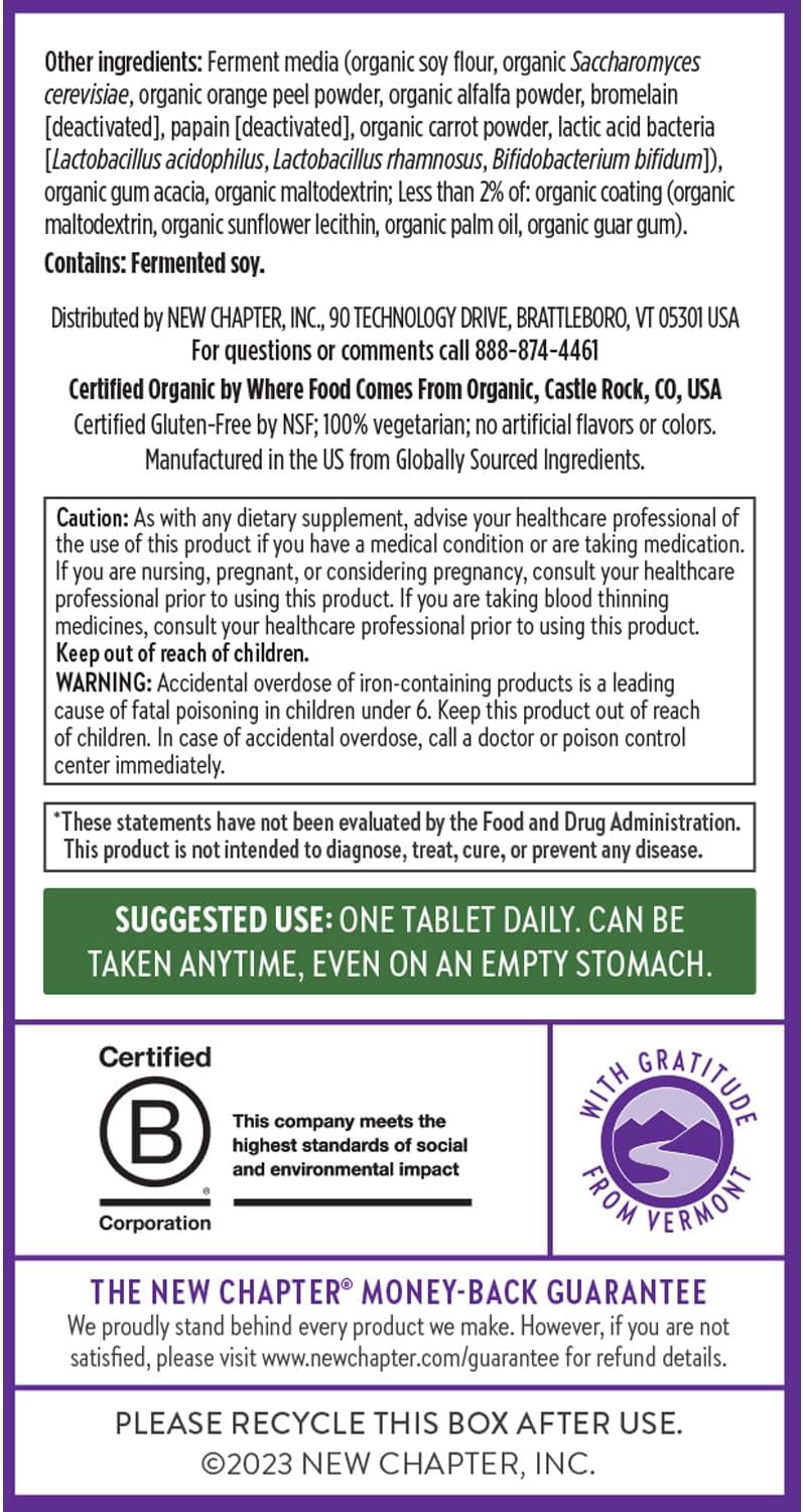 New Chapter Women's One Daily Multivitamin, 72 Tablets