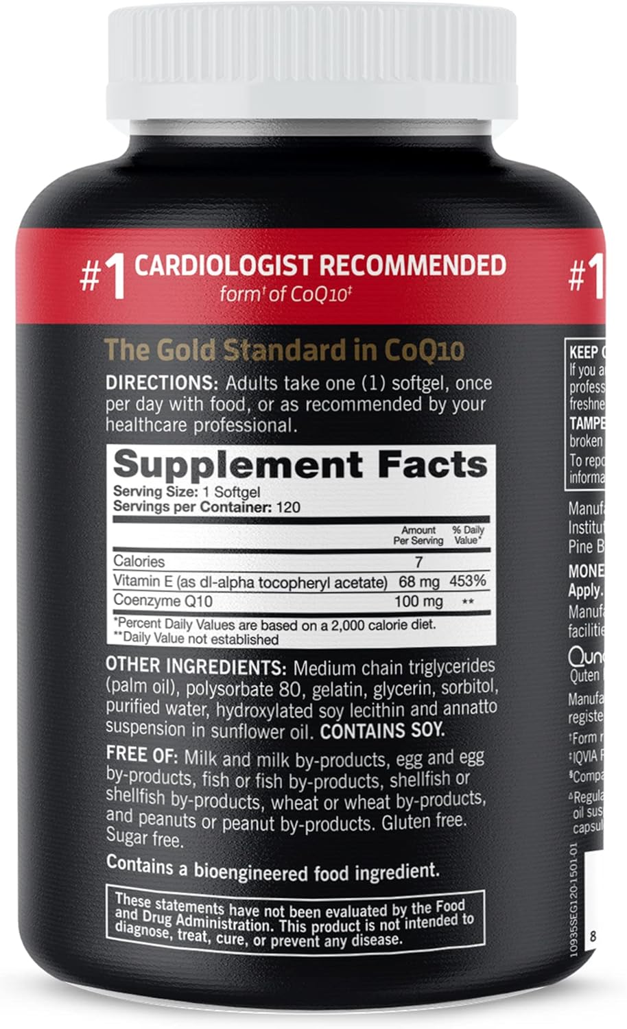 Qunol, Ultra CoQ10 100mg, Igredients