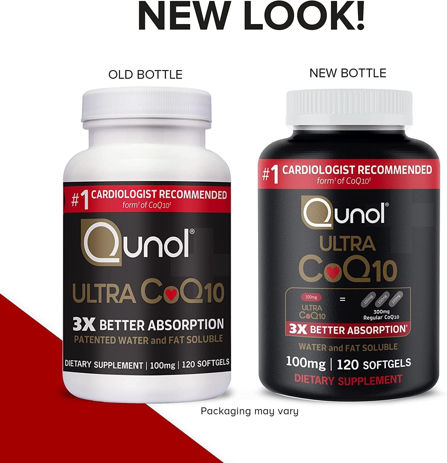 Qunol, Ultra CoQ10 100mg, New Look