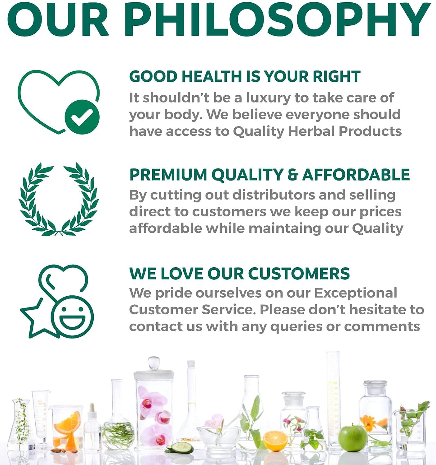 Healths Harmony, Vitamin C, philosophy