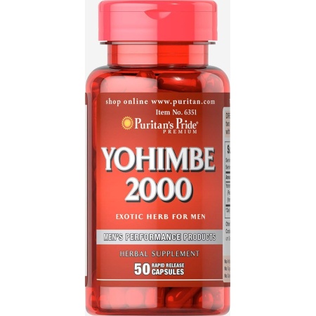 Puritan's Pride, Yohimbe 1000 Mg, 50 Capsules