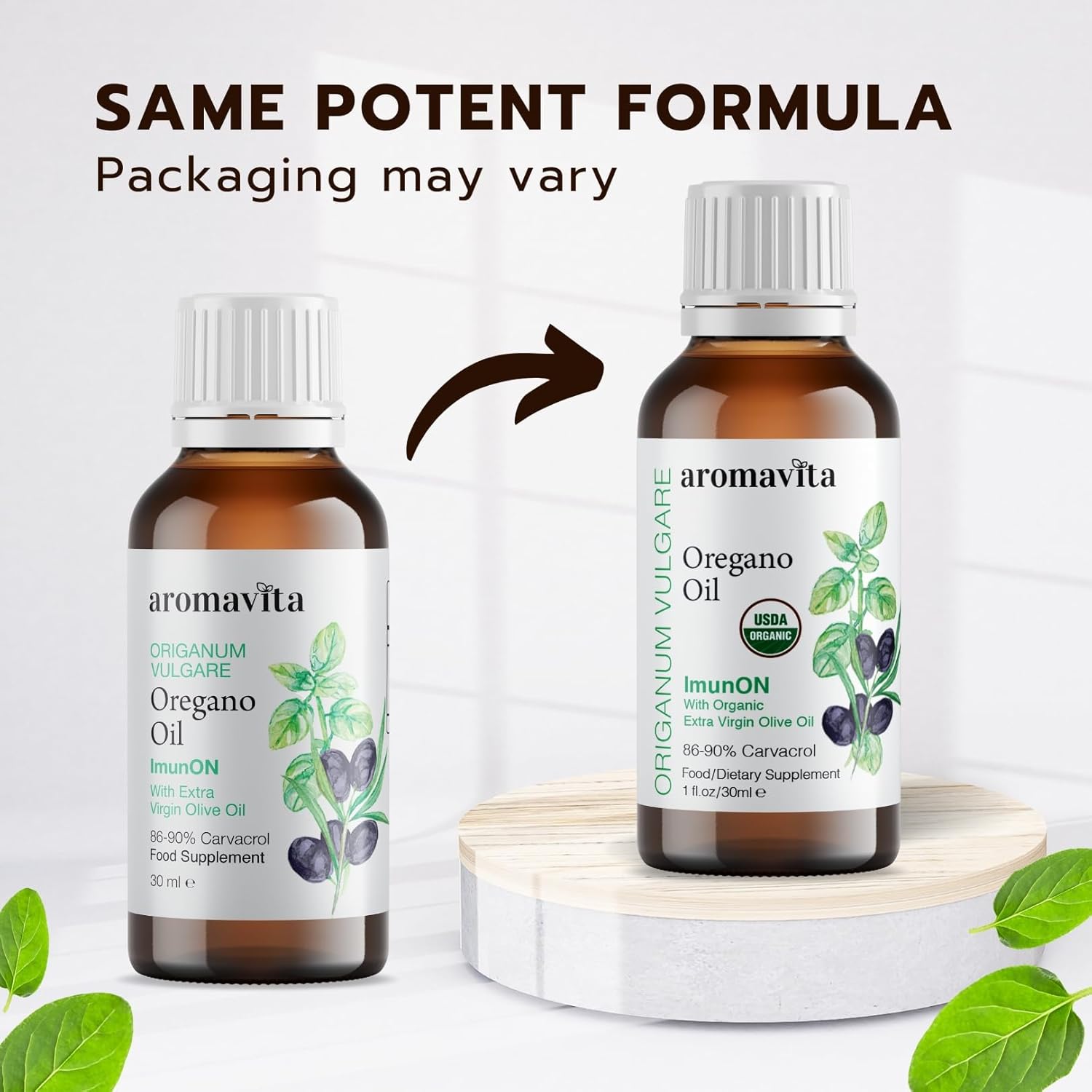 AROMAVITA, ImunON Oregano Oil, New Shape