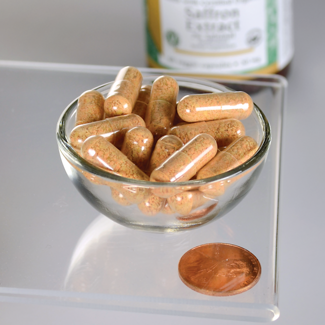 Swanson, Saffron Extract 2%, capsule shape