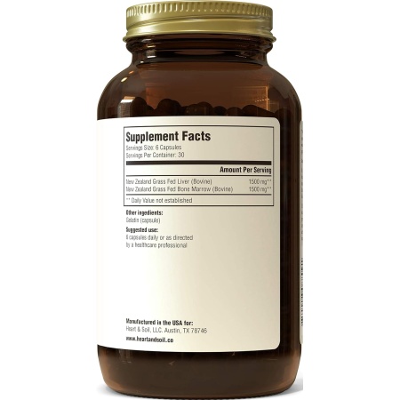 Heart & Soil Grass-Fed Bone Marrow & Liver, Ingredients