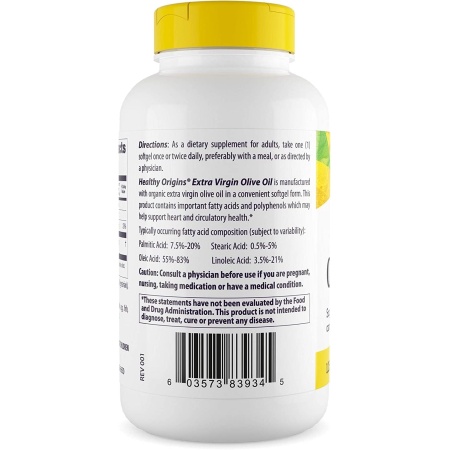 Healthy Origins, Olive Oil 1250 mg, 120 Softgels