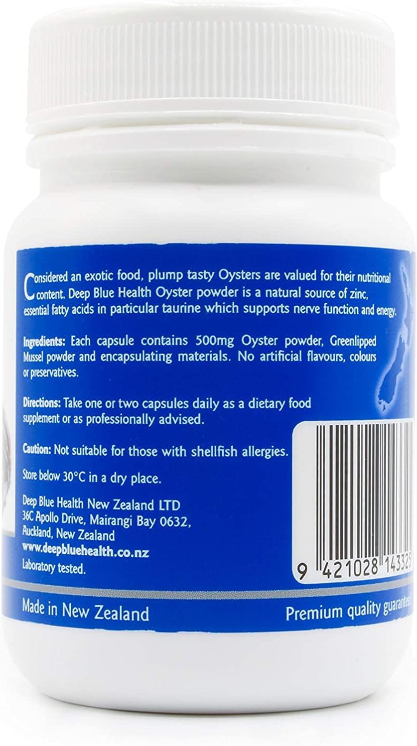 New Zealand Oyster Extract Powder 500mg, 100 Capsules - Image 3