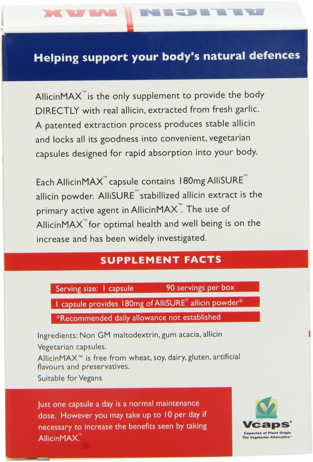 ALLICINMAX SGK 100%, 90 Capsules