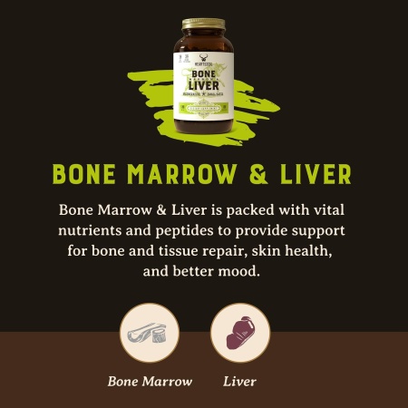 Heart & Soil Grass-Fed Bone Marrow & Liver
180 Capsules