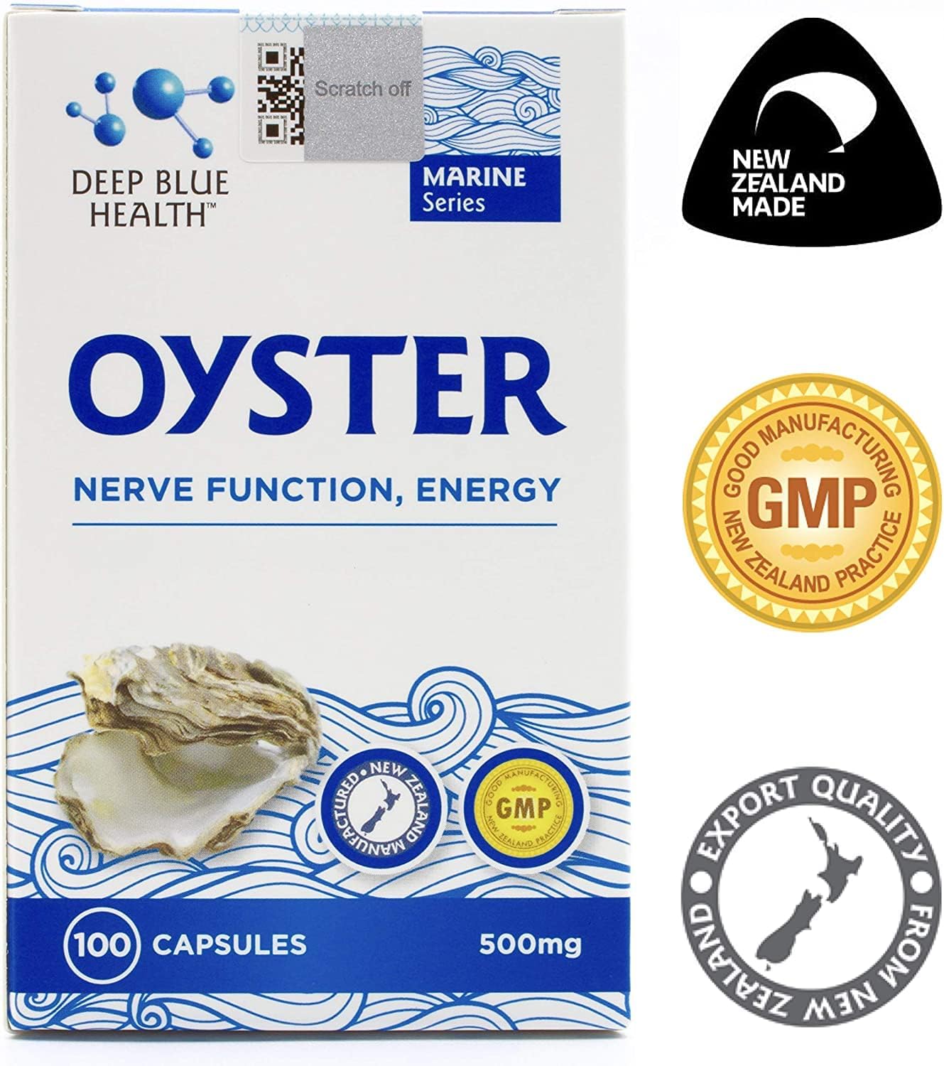 New Zealand Oyster Extract Powder 500mg, 100 Capsules - Image 4