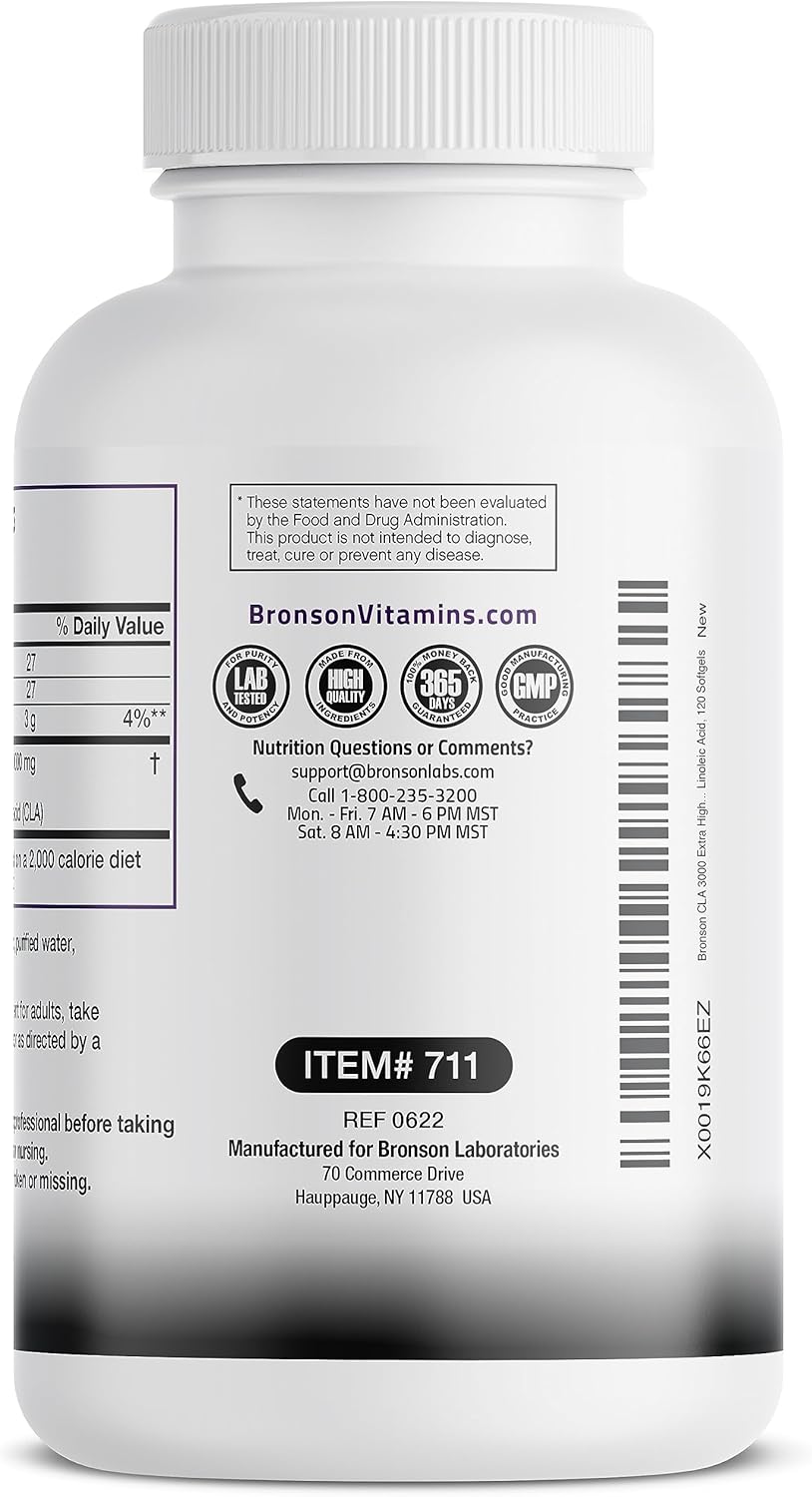 Bronson, CLA 3000, 120 Softgels