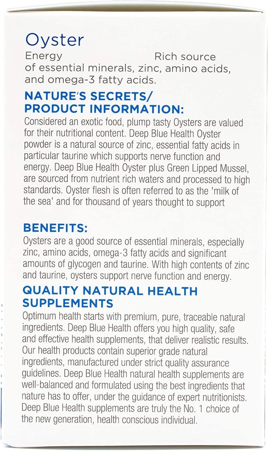 New Zealand Oyster Extract Powder 500mg, 100 Capsules - Image 5