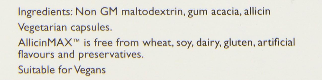 ALLICINMAX SGK 100%, Ingredients