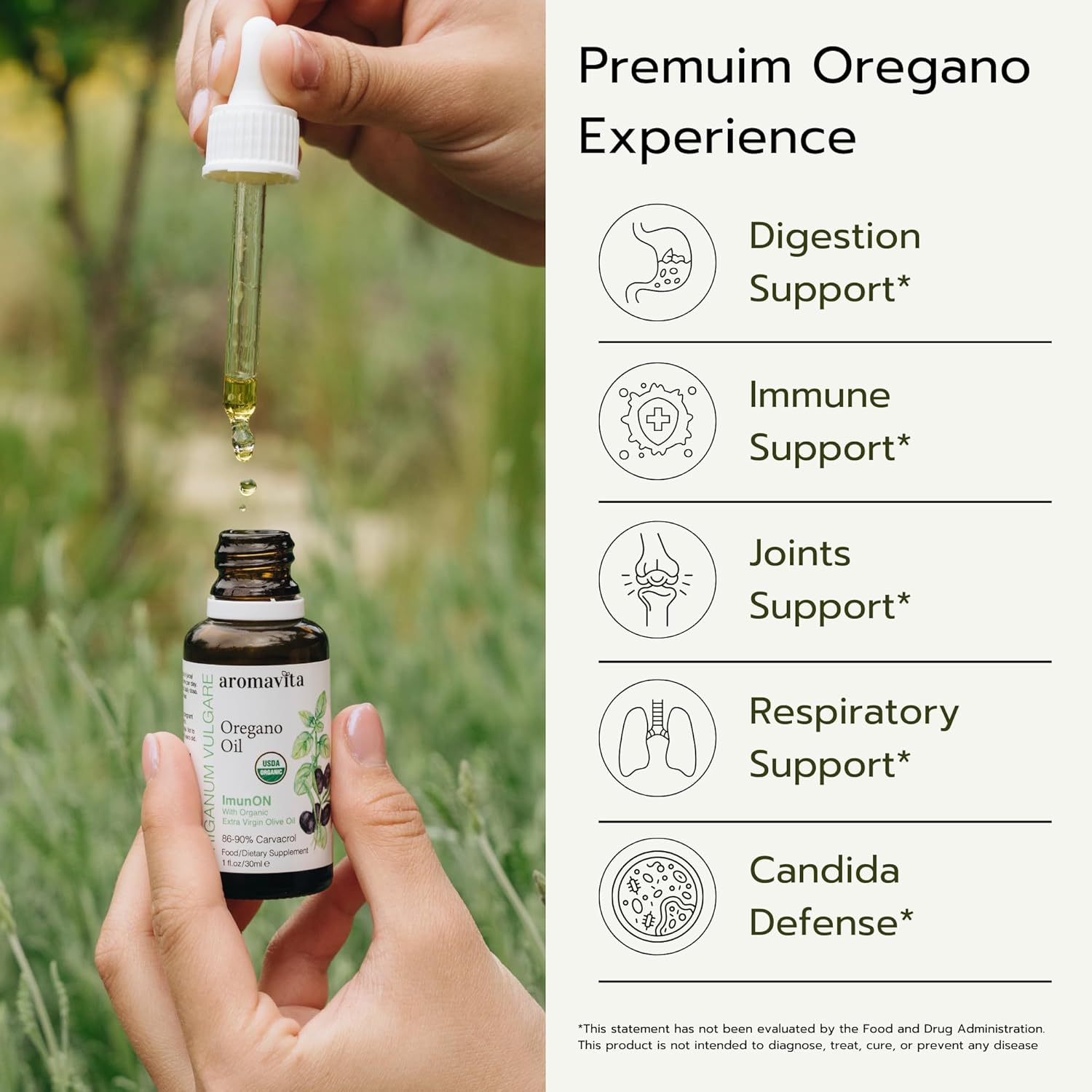 AROMAVITA, ImunON Oregano Oil, Benefits
