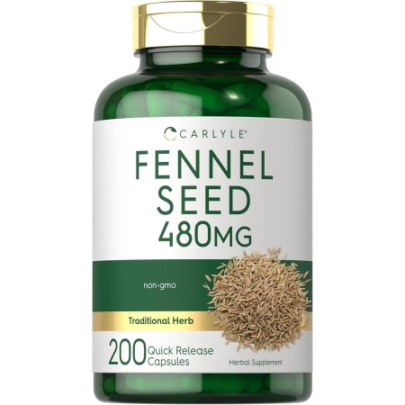 Carlyle Fennel Seed 480mg, 200 Capsules