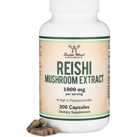 Double Wood Reishi Mushroom Extract, 300 Capsules
