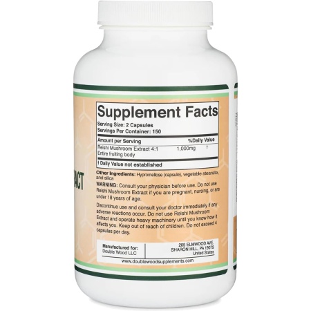 Double Wood Reishi Mushroom Extract, Ingredient