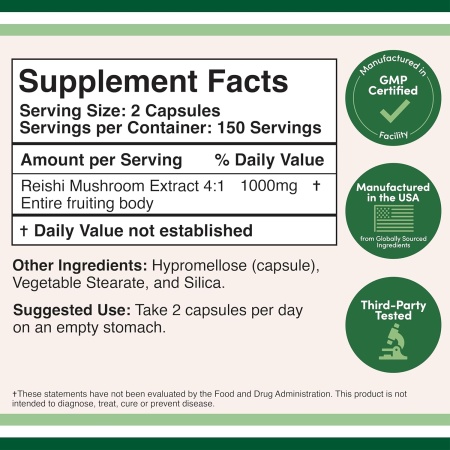 Double Wood Reishi Mushroom Extract, Ingredient