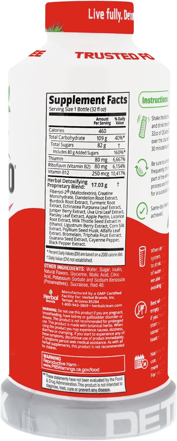 Herbal Clean QCARBO 32 Tropical Flavor, Ingredients