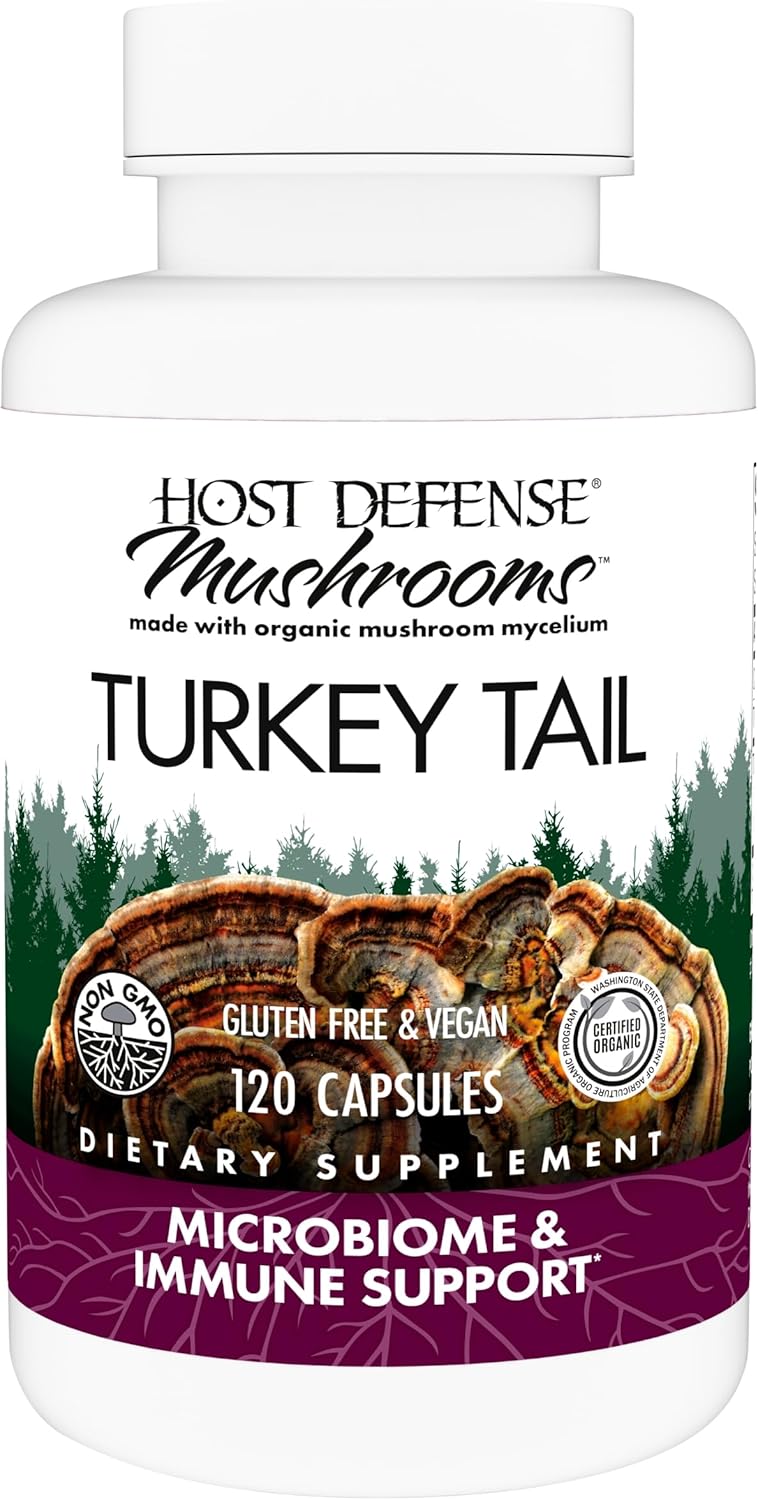 Host Defense Turkey Tail, 120 Capsules