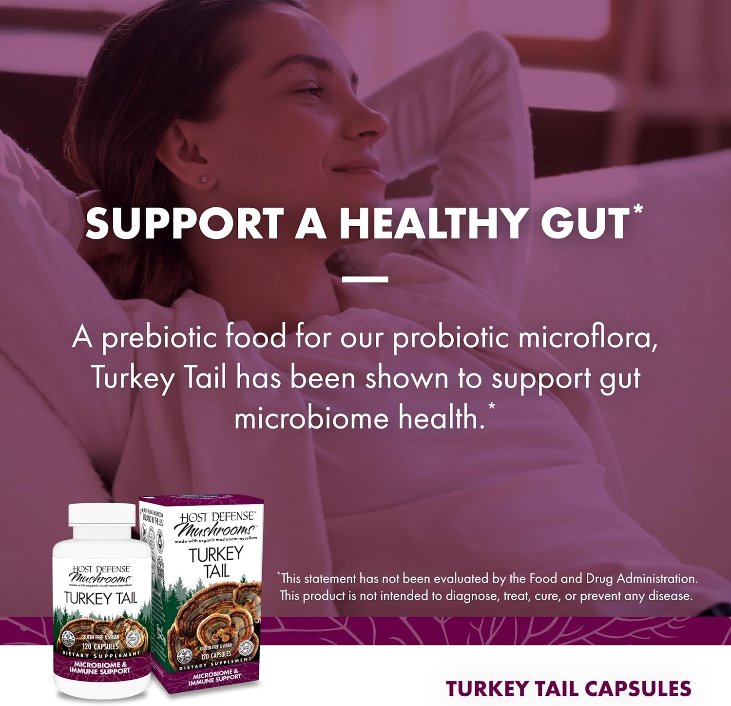 Host Defense Turkey Tail, Benefits