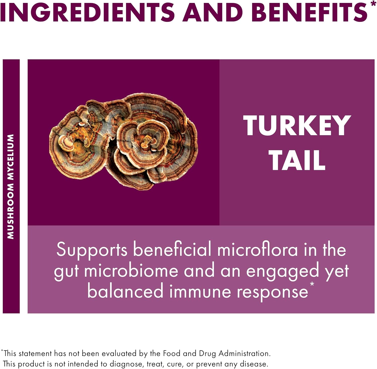 Host Defense Turkey Tail, Ingredients and Benefits
