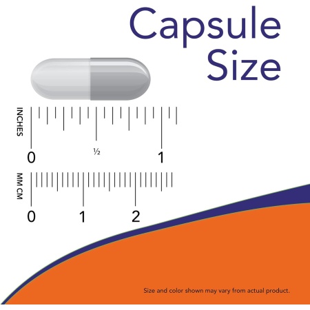 NOW D-Mannose 500 mg, Capsule size