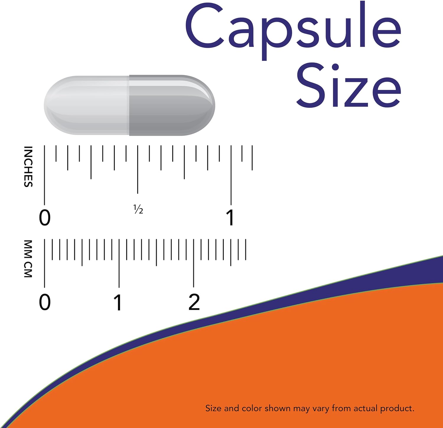 NOW Quercetin with Bromelain, Capsule size
