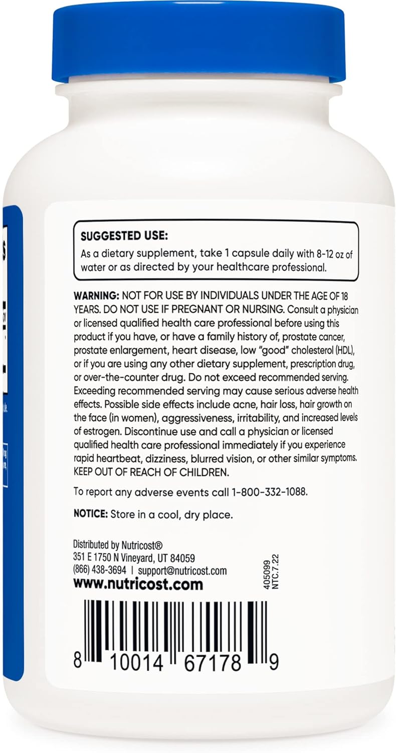 Nutricost DHEA 50mg, 240 Capsules