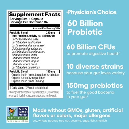 Physician's Choice Probiotics 60 Billion, Ingredients