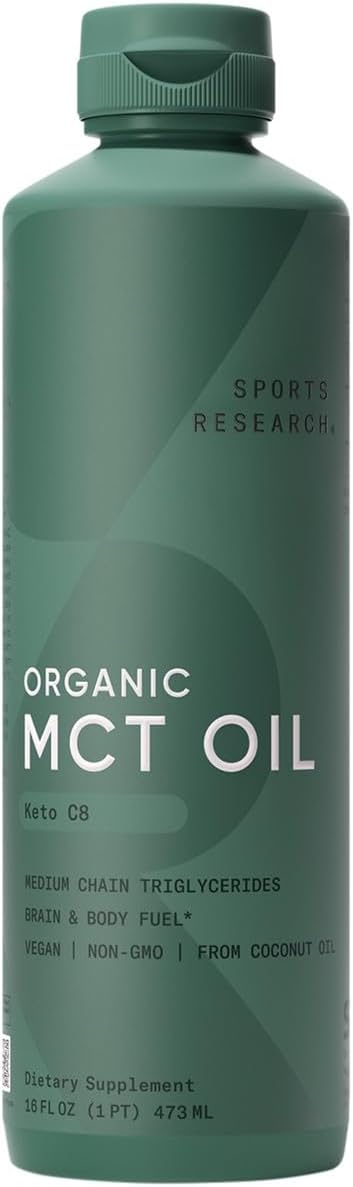 Sports Research Organic MCT Oil, 473 ml