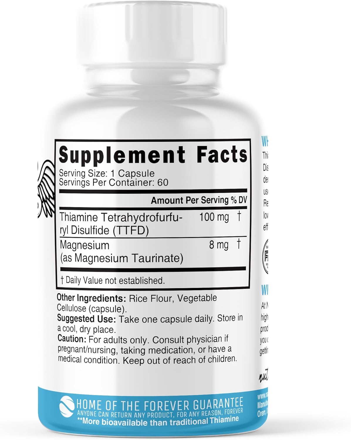 TTFD B1 Complex (Thiamine) Vitamin B1, Ingredients