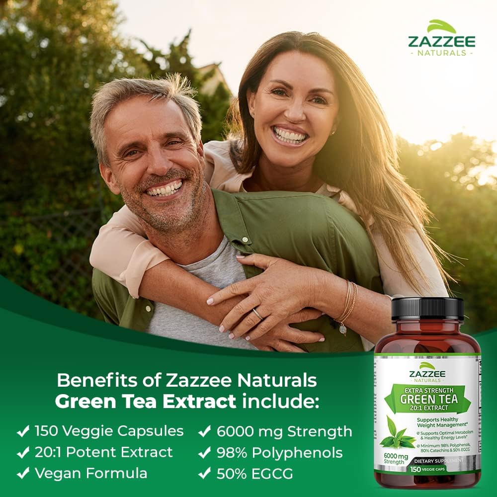 Zazzee Extra Strength Green Tea, Benefits