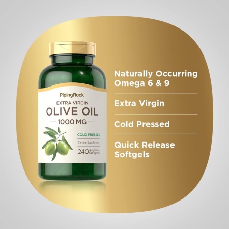 Piping Rock, Olive Oil 1000mg, Features