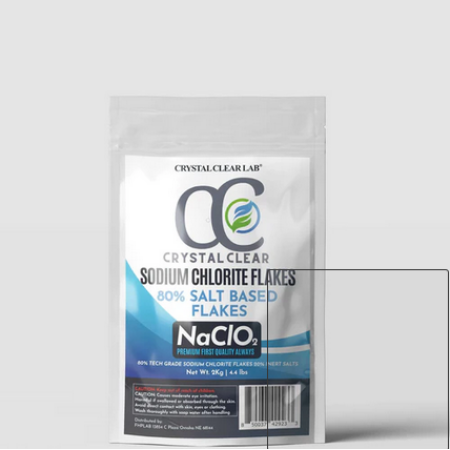 CRYSTAL CLEAR, Sodium Chlorite Chlorinated Powder Flakes 80%