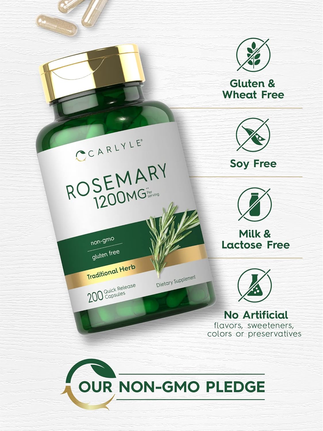 Carlyle Rosemary 1200mg, Features.
