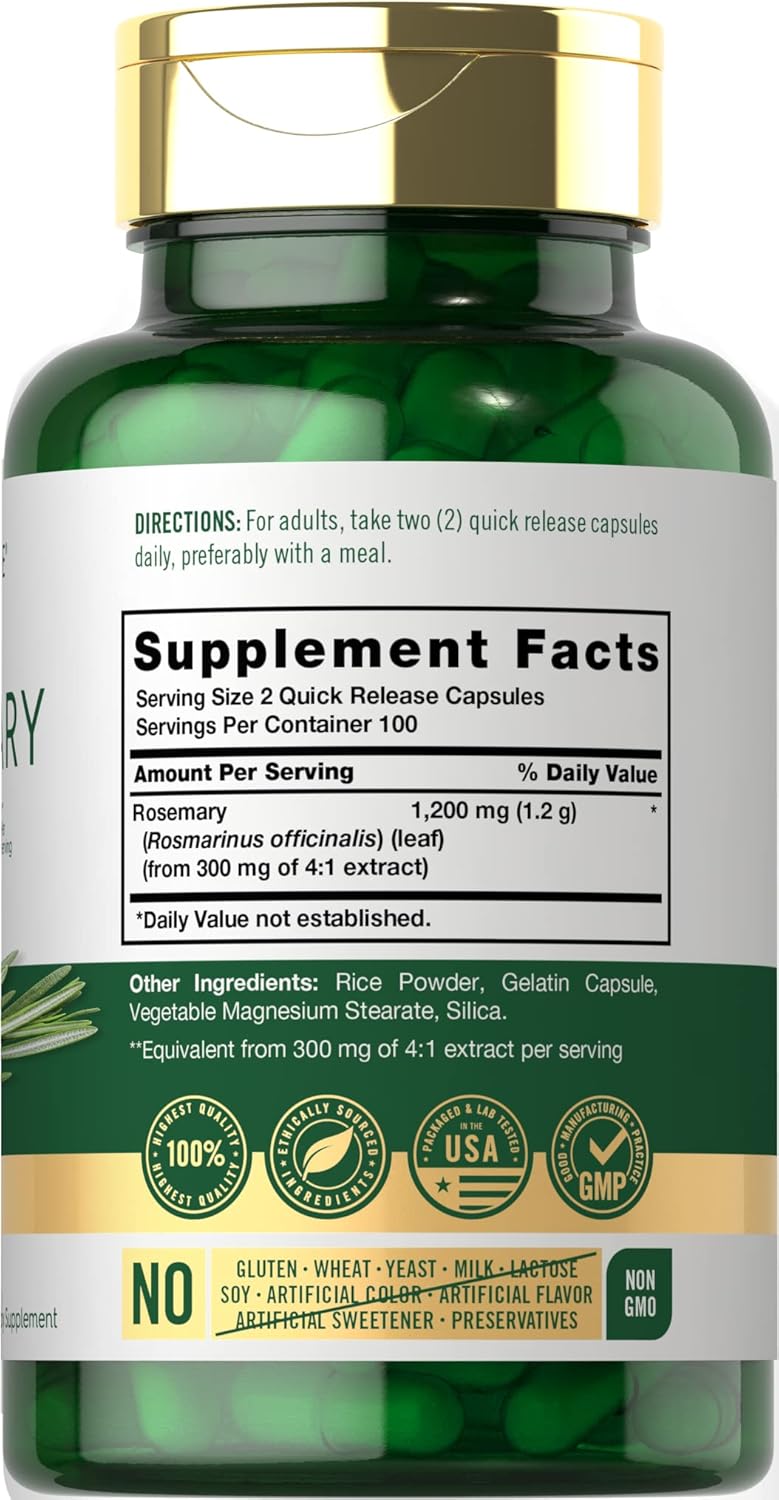Carlyle Rosemary 1200mg, Ingredients