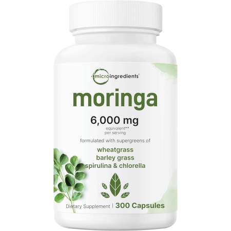 Micro-Ingredients, Moringa Oleifera 6,000mg, 300 Capsules