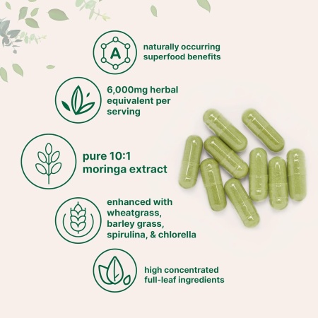 Micro-Ingredients, Moringa Oleifera 6,000mg, Features