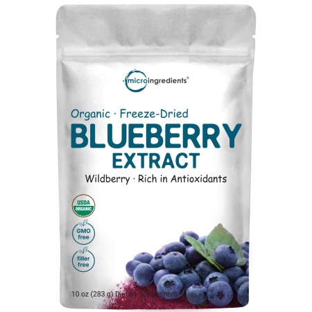 MicroIngredients, Organic Blueberry Extract Powder, 283 gm