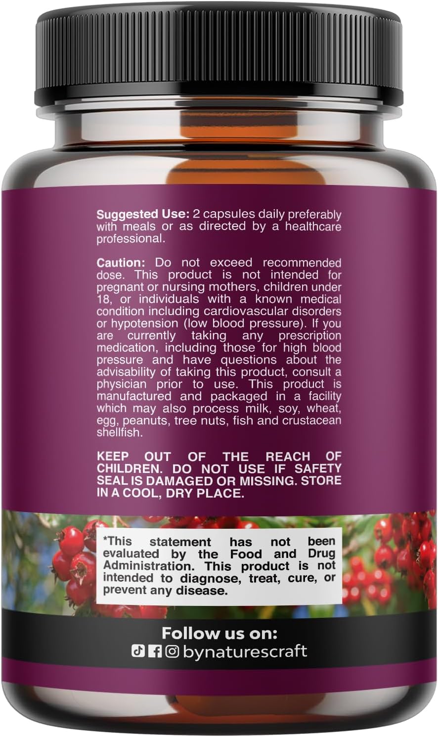 Natures Craft, Hawthorn Berry Complex, 120 Capsules
