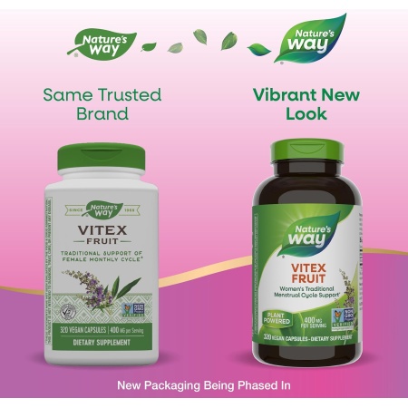 Nature's Way Vitex Fruit, New Shape
