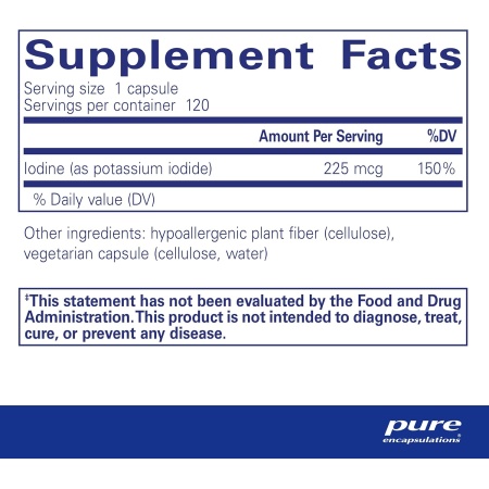 Pure Encapsulations Iodine (Potassium Iodide), Ingredients