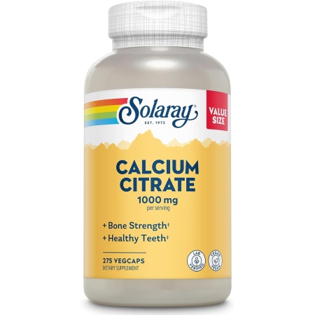 Solaray Calcium Citrate 1000mg, 275 VegCaps